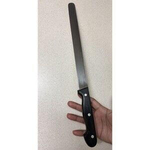 Wusthof 12 inch Semi-Flexible Carbon Steel Round Nose Slicer Knife 4512 Germany